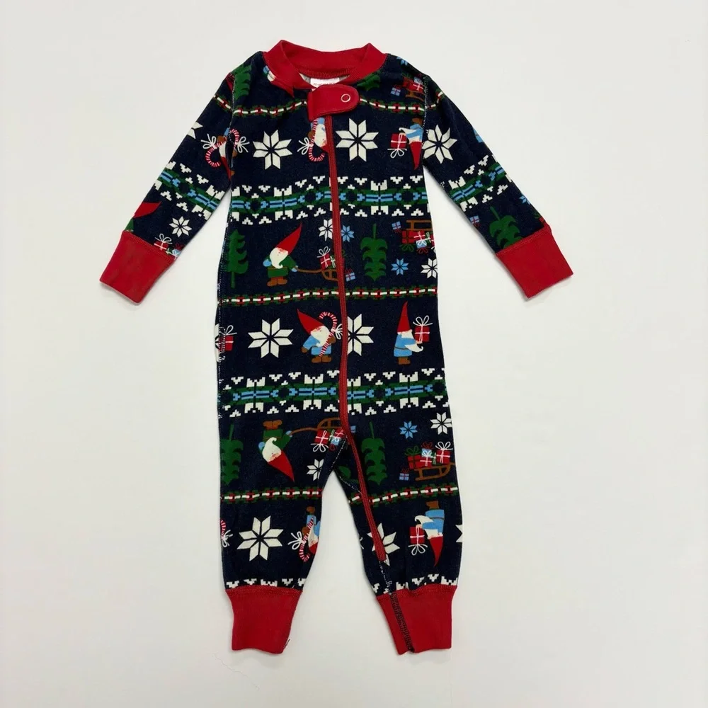 Hanna Andersson Gnome Sweet Gnome Baby Zip Sleeper 70 cm 6-12 months